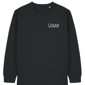 Schwarzes Longsleeve Geograf🔍/ Karte🗺️