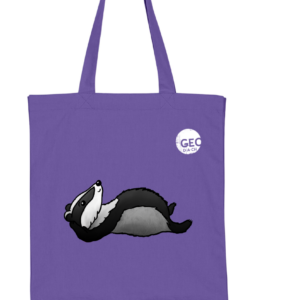 Lila Tote Bag GeoDACH🤍/ GeoDACH Dachs🦡